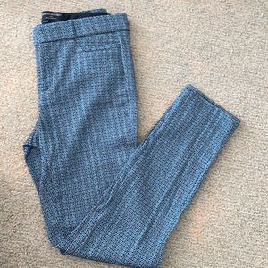 Banana Republic blue print size 0 curvy fit slacks